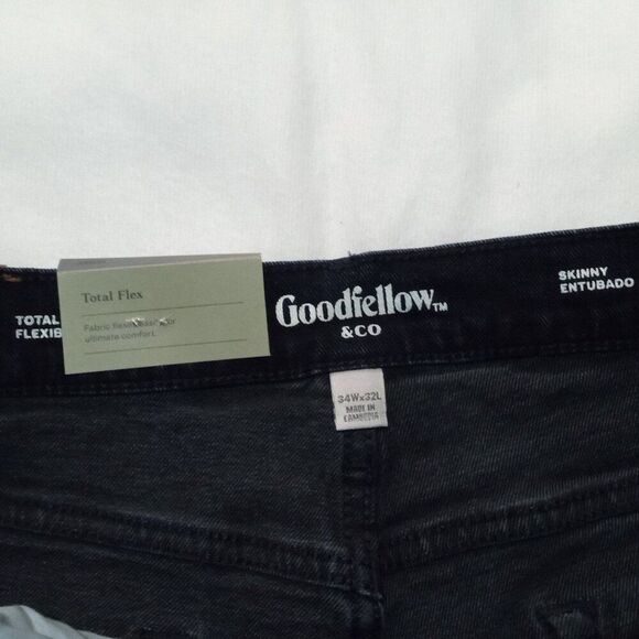 Men's Goodfellow & Co 5 Pocket Skinny Fit Jeans (34 x 32) Dark Blue - NEW!!! - Picture 7 of 10